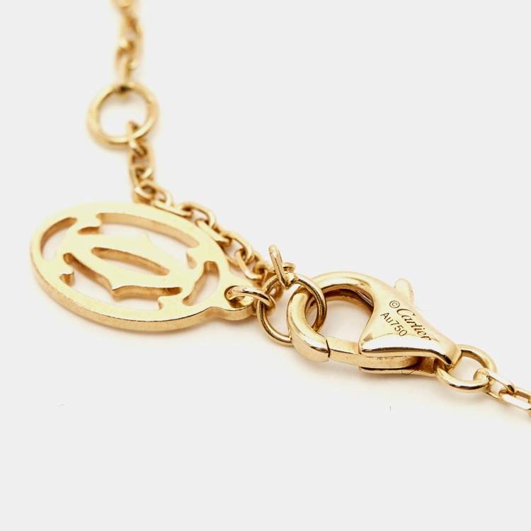 مملوكة مسبقًا Cartier D'Amour Diamond 18k Yellow Gold Small Model Bracelet