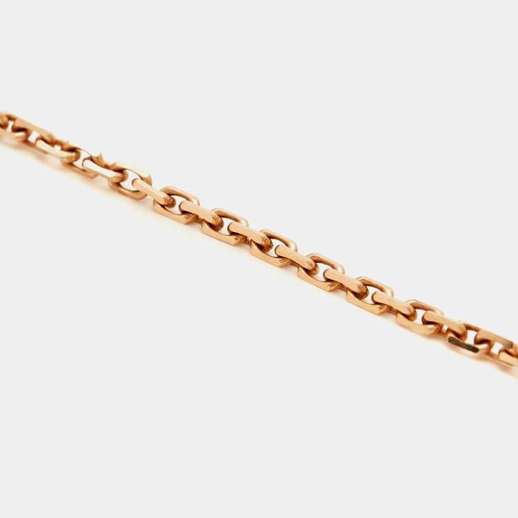 مملوكة مسبقًا Cartier Love Diamonds 18k Rose Gold Pendant Necklace