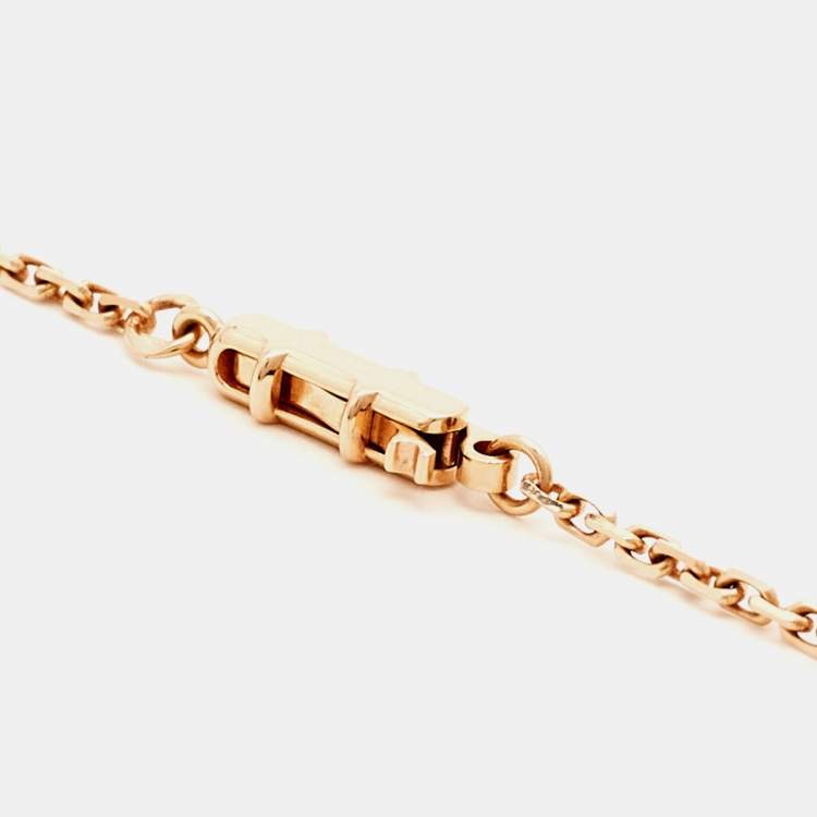 مملوكة مسبقًا Cartier Love Diamonds 18k Rose Gold Pendant Necklace