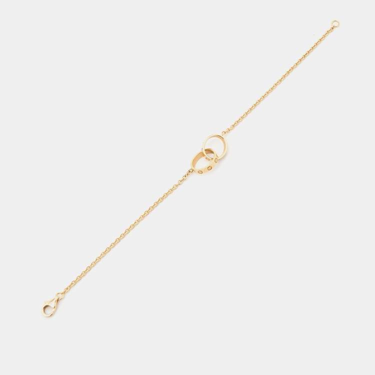 مملوكة مسبقًا Cartier Love Interlocking Loops 18k Yellow Gold Bracelet