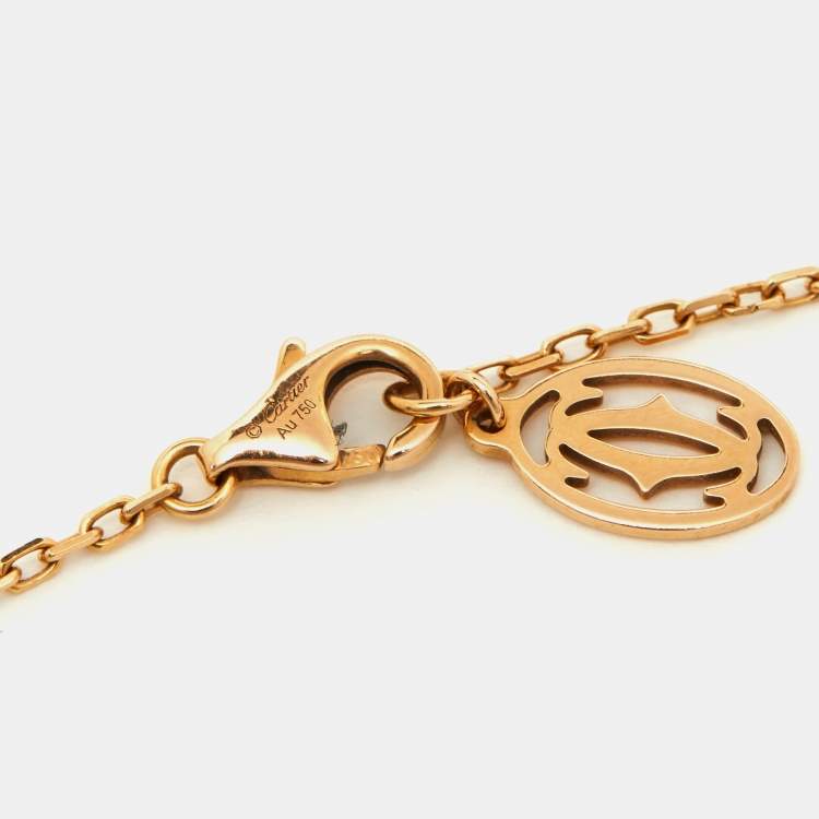 مملوكة مسبقًا Cartier D'amour Pink Sapphire 18k Rose Gold Bracelet