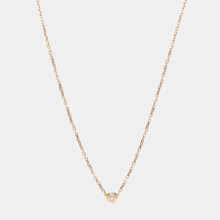 Cartier d'Amour necklace white gold XS | eBay