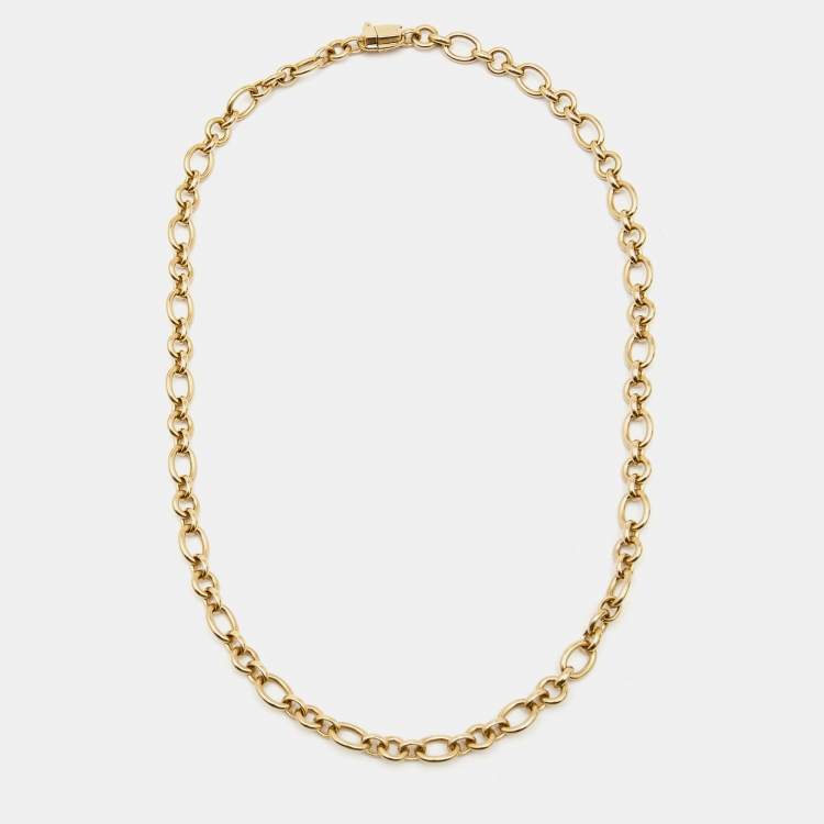 Cartier 18k Yellow Gold Chain Necklace Cartier TLC