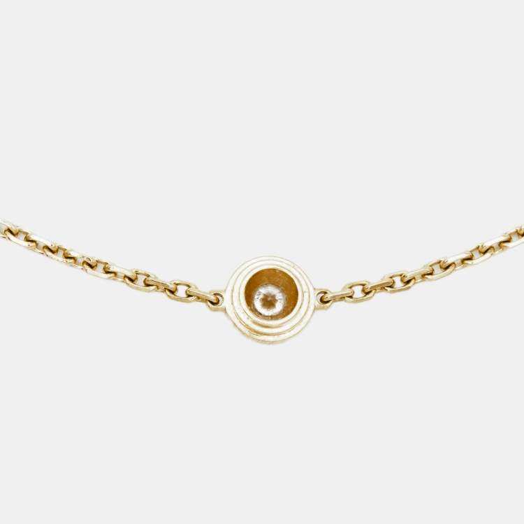 Pre Owned Cartier D'Amour Diamond 18k Yellow Gold XS Model Bracelet