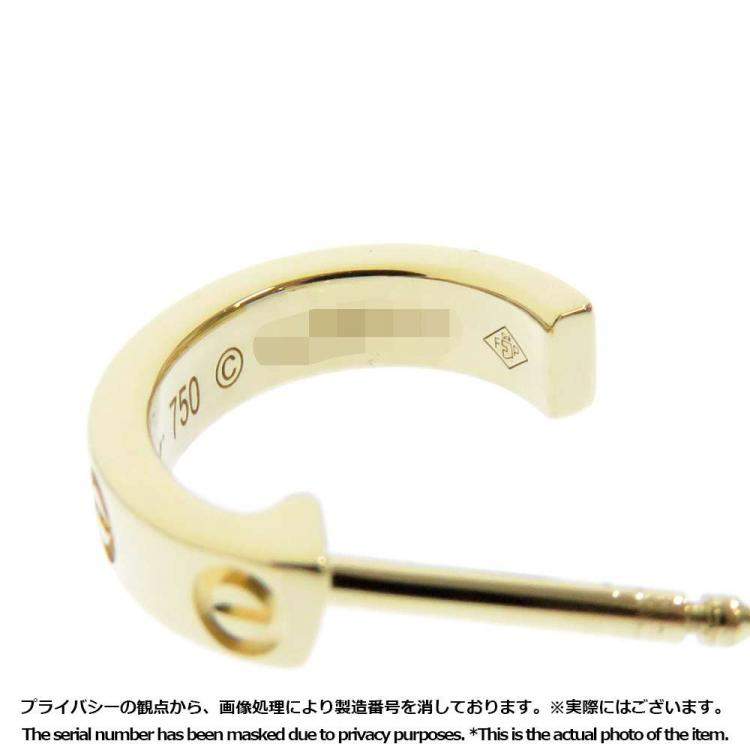Pre Owned Cartier Love 18K Yellow Gold Earrings