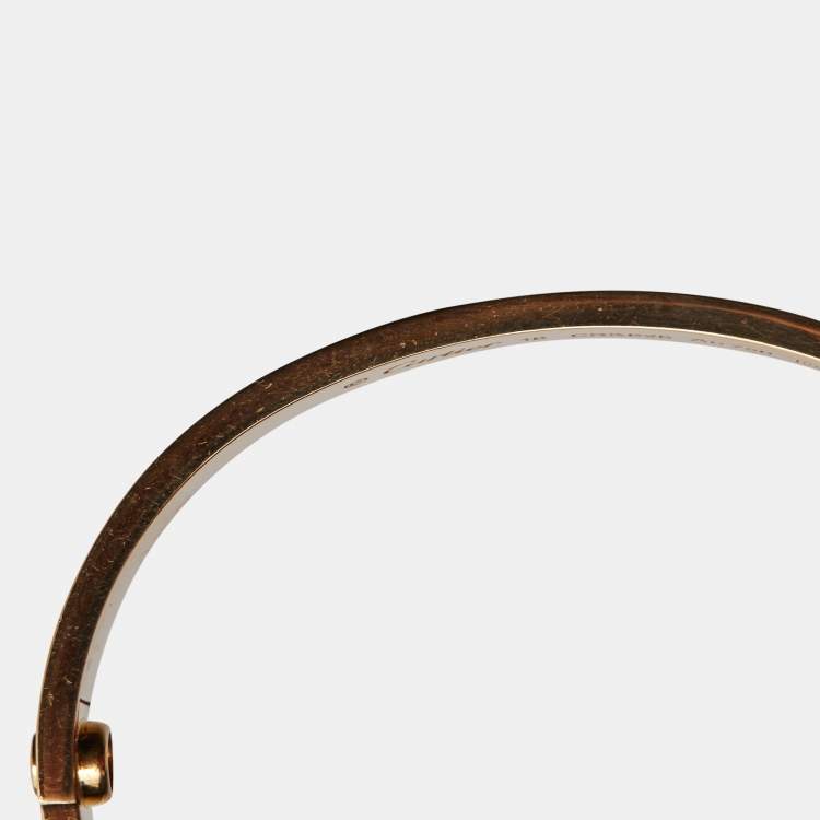 Pre Owned Cartier Love 18k Yellow Gold Bracelet 16
