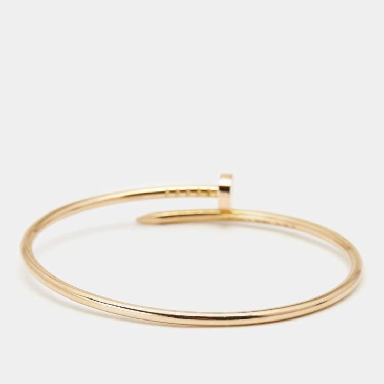 مملوكة مسبقًا Cartier Juste Un Clou 18k Rose Gold Small Model Bracelet 17