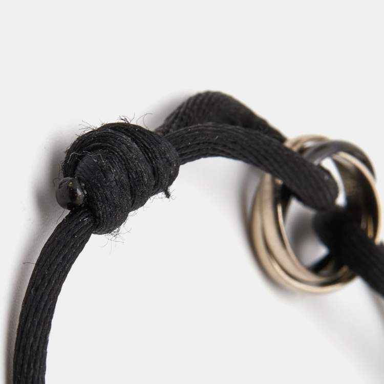 Pre Owned Cartier Trinity Ceramic 18k White Gold Cord Bracelet