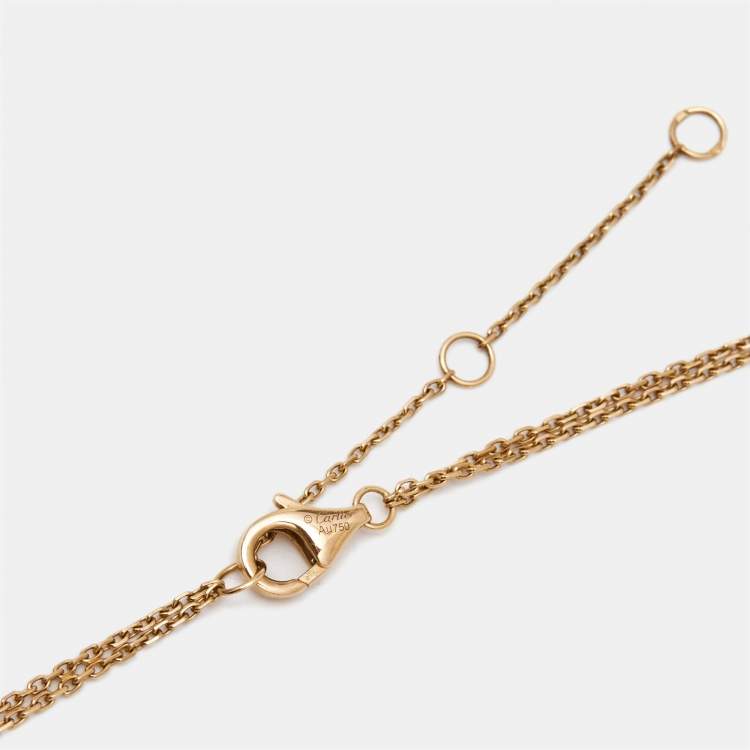 مملوكة مسبقًا Cartier Trinity 18K Three Tone Gold Necklace