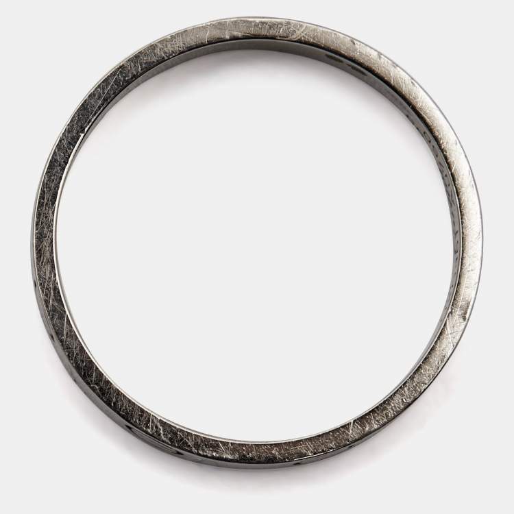 Pre Owned Cartier Love 18k White Gold Wedding Band Ring Size 55