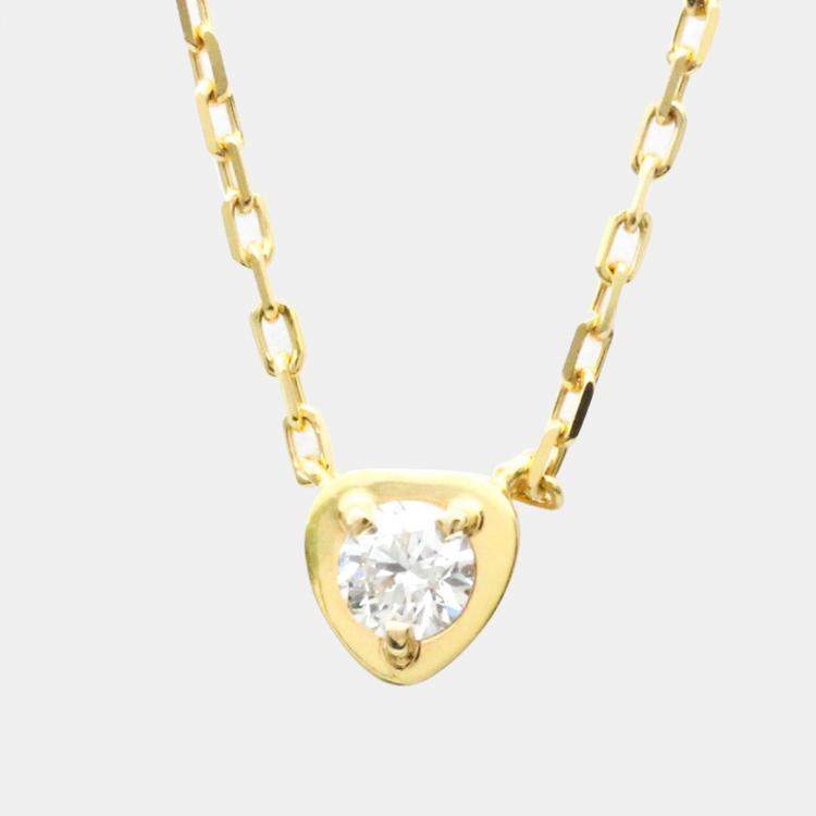 Pre Owned Cartier Diamants Légers 18K Yellow Gold Diamond Necklace