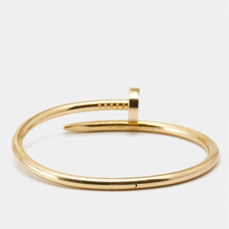 مملوكة مسبقًا Cartier Juste Un Clou 18k Yellow Gold Bracelet 16