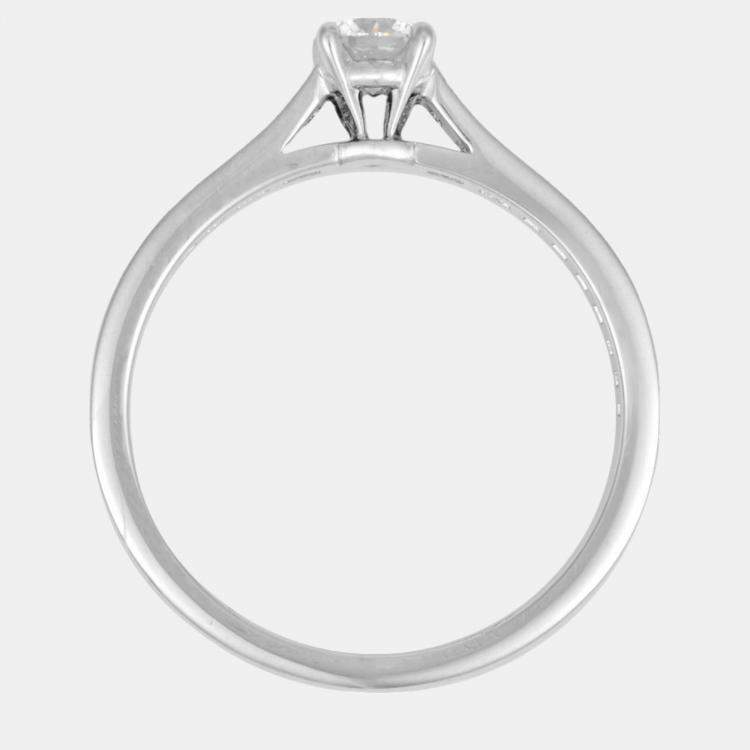 Pre Owned Cartier 1895 Solitaire Platinum Diamond Ring EU 56