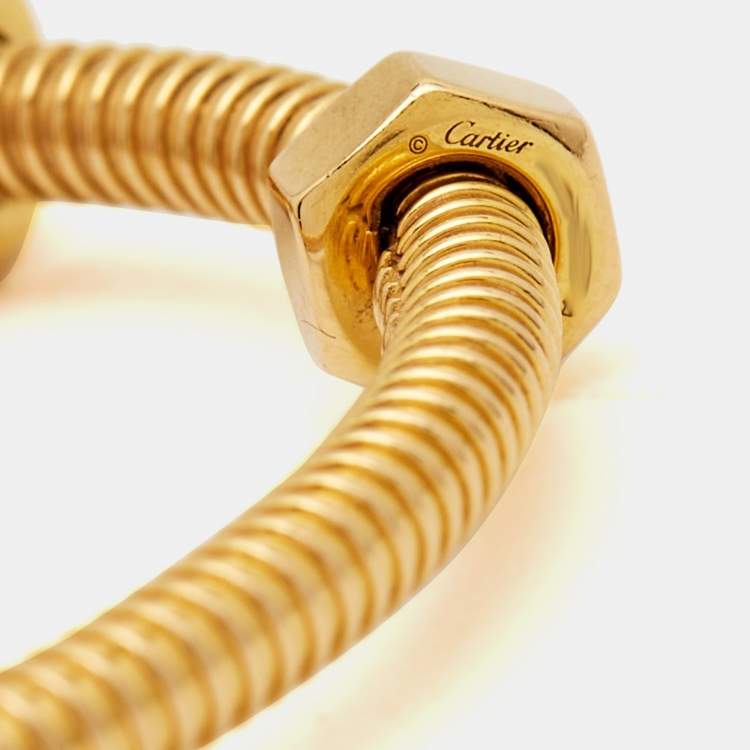 Pre Owned Cartier Ecrou De Cartier 18k Rose Gold Bracelet 16
