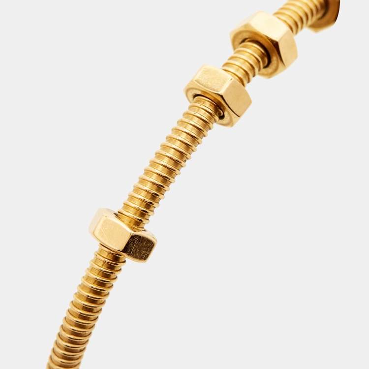 Pre Owned Cartier Ecrou De Cartier 18k Rose Gold Bracelet 16
