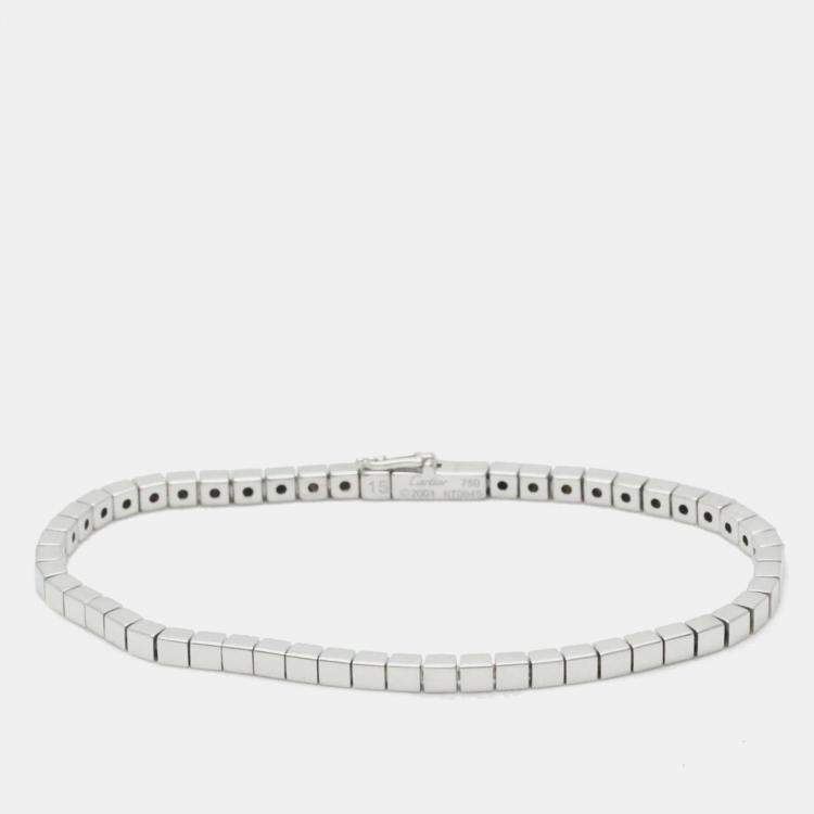 Cartier Lanieres 18K White Gold Bracelet 15 Cartier TLC