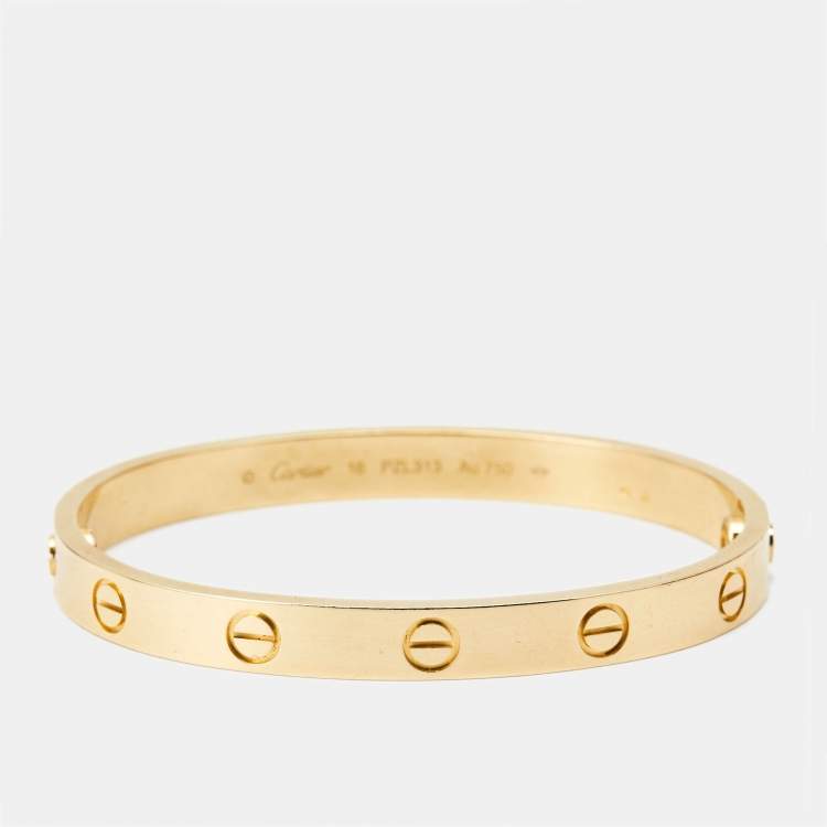 مملوكة مسبقًا Cartier Love 18k Yellow Gold Bracelet 16