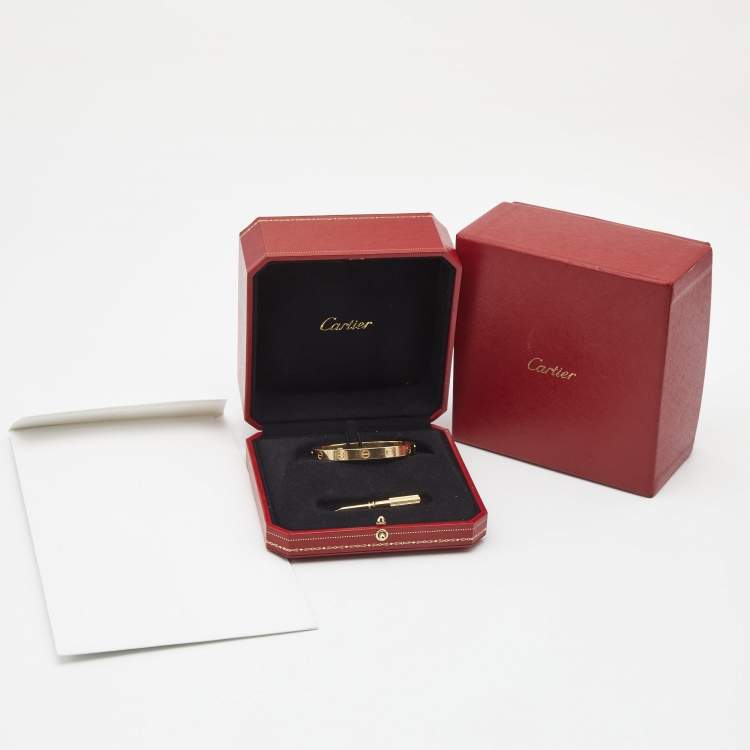 مملوكة مسبقًا Cartier Love 18k Yellow Gold Bracelet 16