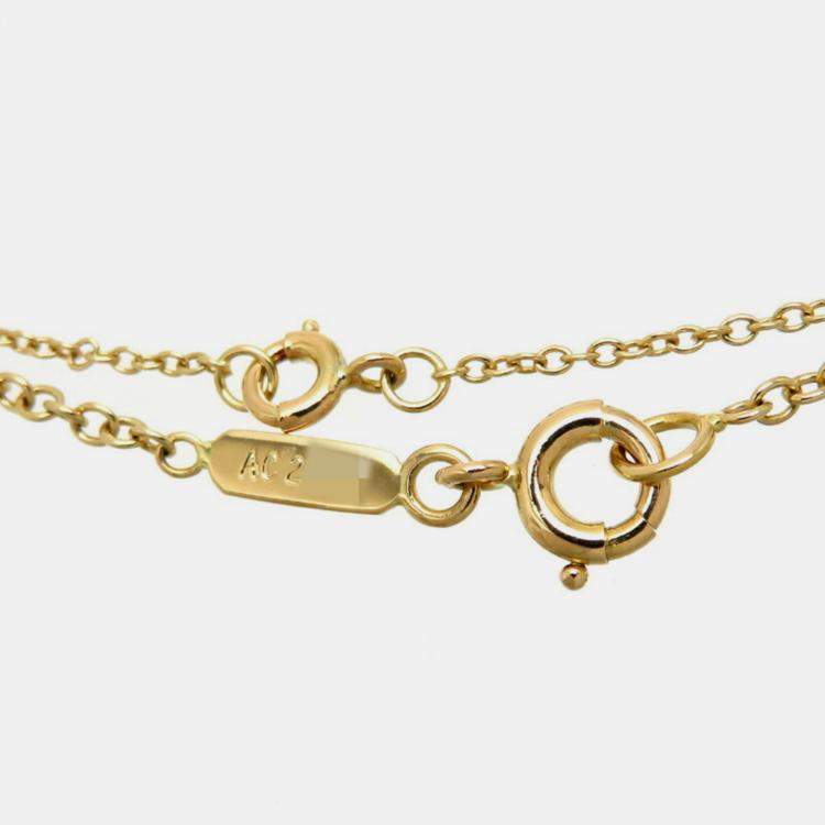Pre Owned Cartier Vintage 18K Yellow Gold Diamond Necklace