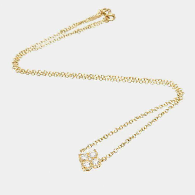CRB7015500 - Caresse d'Orchidées par Cartier necklace - Rose gold, diamond  - Cartier