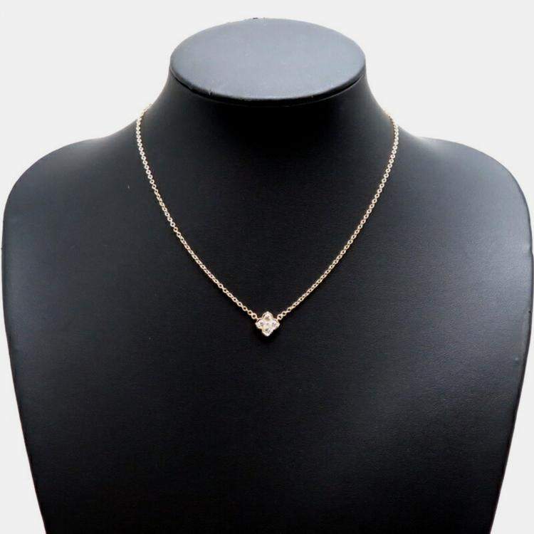 Pre Owned Cartier Vintage 18K Yellow Gold Diamond Necklace