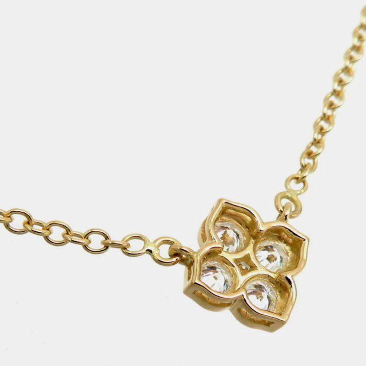 Pre Owned Cartier Vintage 18K Yellow Gold Diamond Necklace