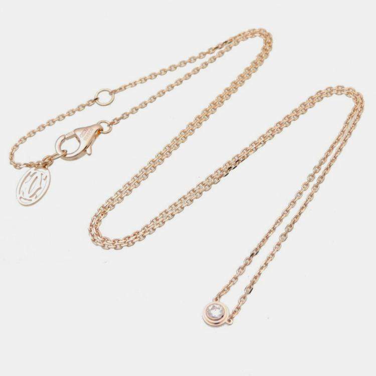 CARTIER D'AMOUR XS DIAMOND 18K YELLOW GOLD NECKLACE for sale at auction on  24th March | NY Elizabeth