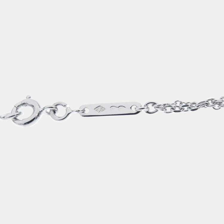 مملوكة مسبقًا Cartier Heart 18K  White Gold Sapphire Necklace