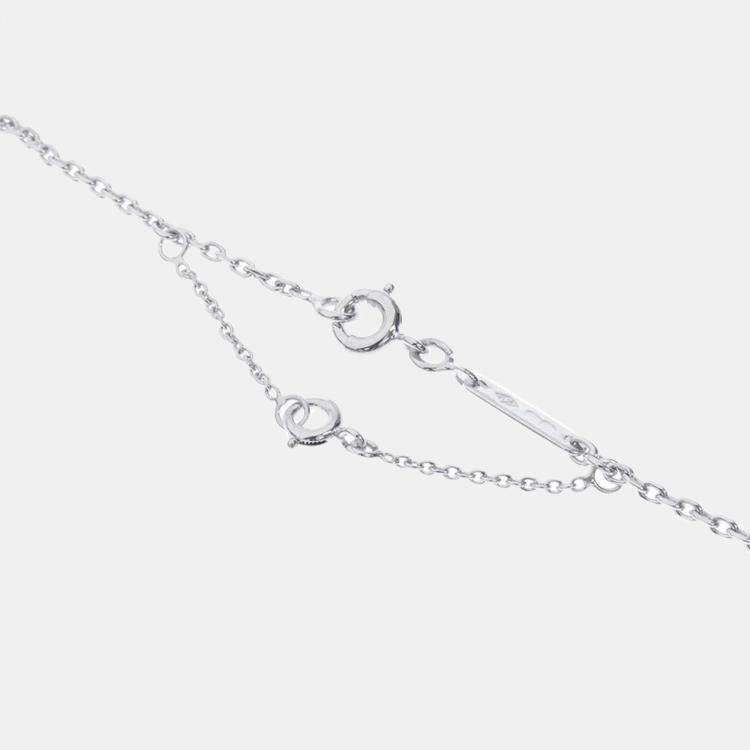 مملوكة مسبقًا Cartier Heart 18K  White Gold Sapphire Necklace