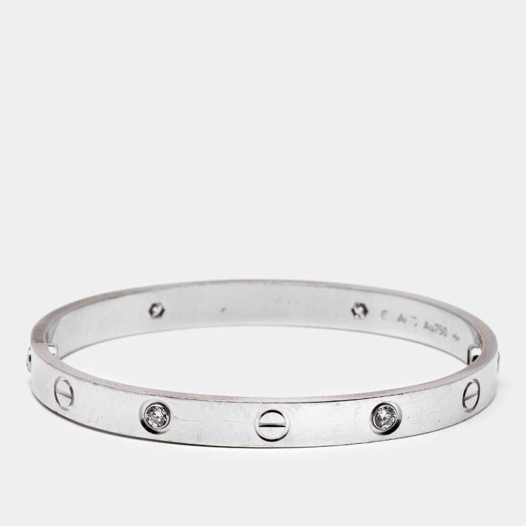 Cartier bracelet discount with 4 diamonds