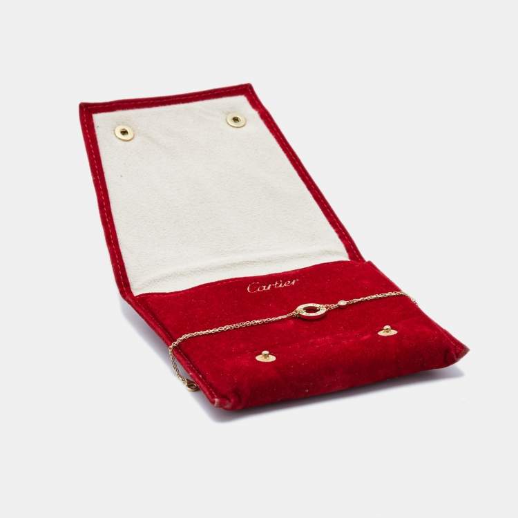 Pre Owned Cartier Love Diamond 18k Yellow Gold Bracelet