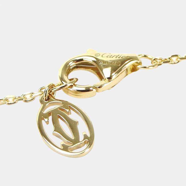 Pre Owned Cartier 18K Yellow Gold and Diamond D'amour Pendant Necklace