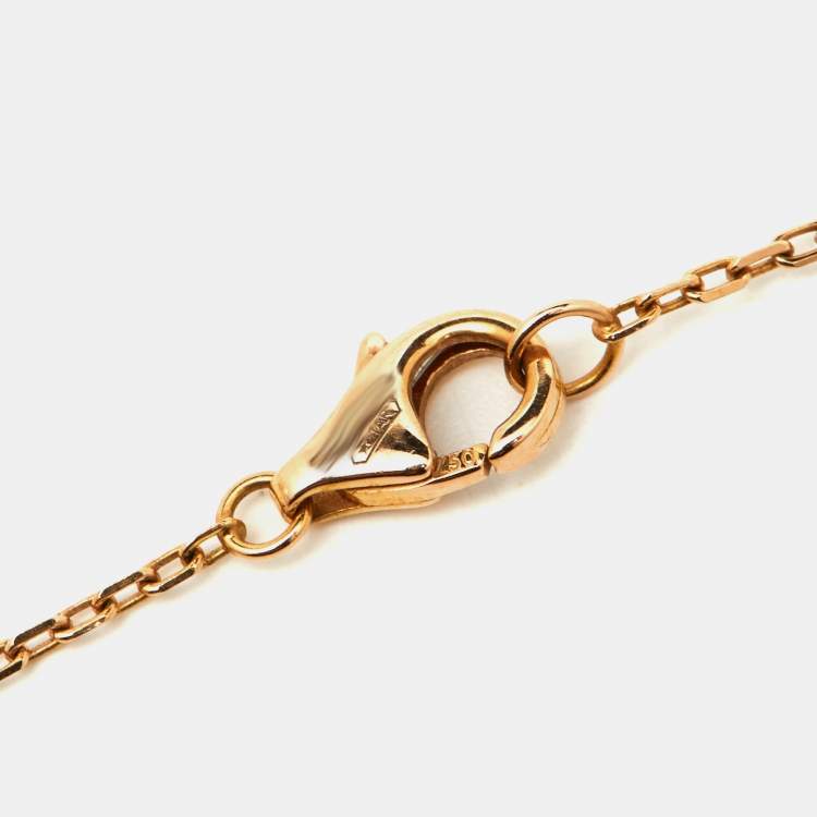 مملوكة مسبقًا Cartier Juste Un Clou Diamond 18k Rose Gold Necklace