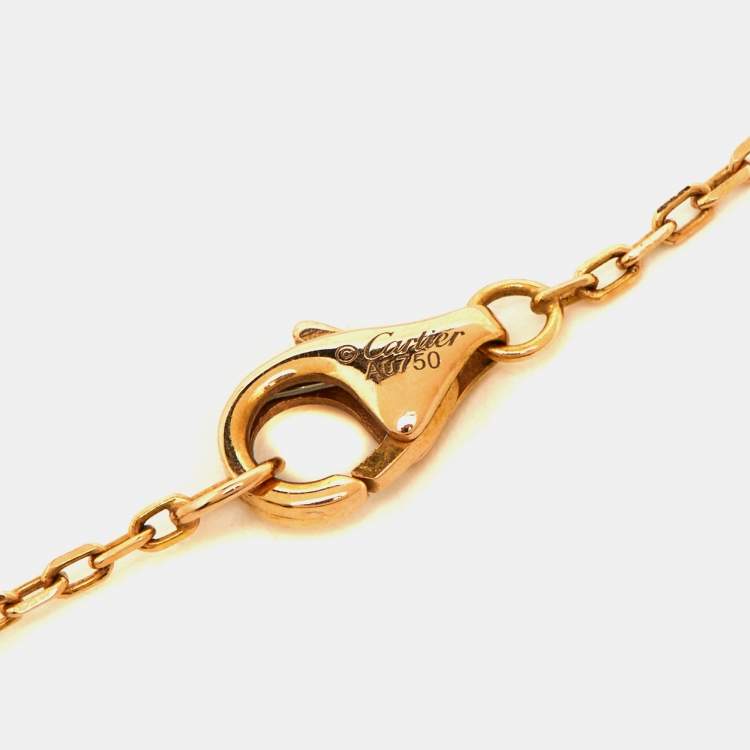 مملوكة مسبقًا Cartier Juste Un Clou Diamond 18k Rose Gold Necklace