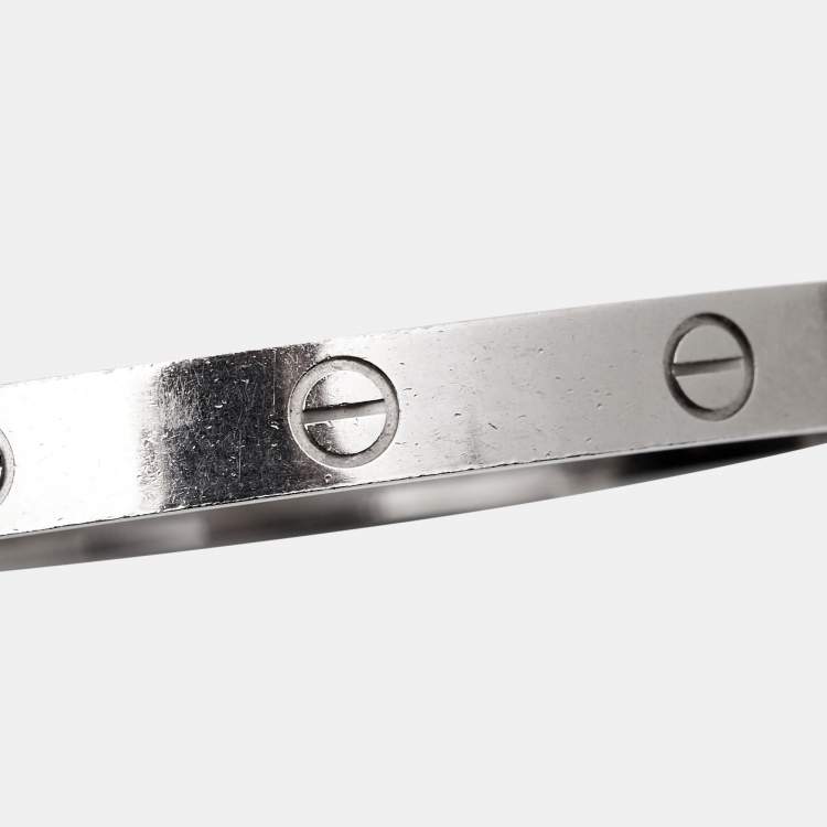 مملوكة مسبقًا Cartier Love 18k White Gold Bracelet 18