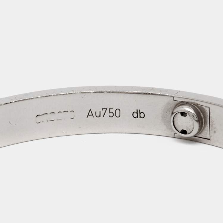 مملوكة مسبقًا Cartier Love 18k White Gold Bracelet 18