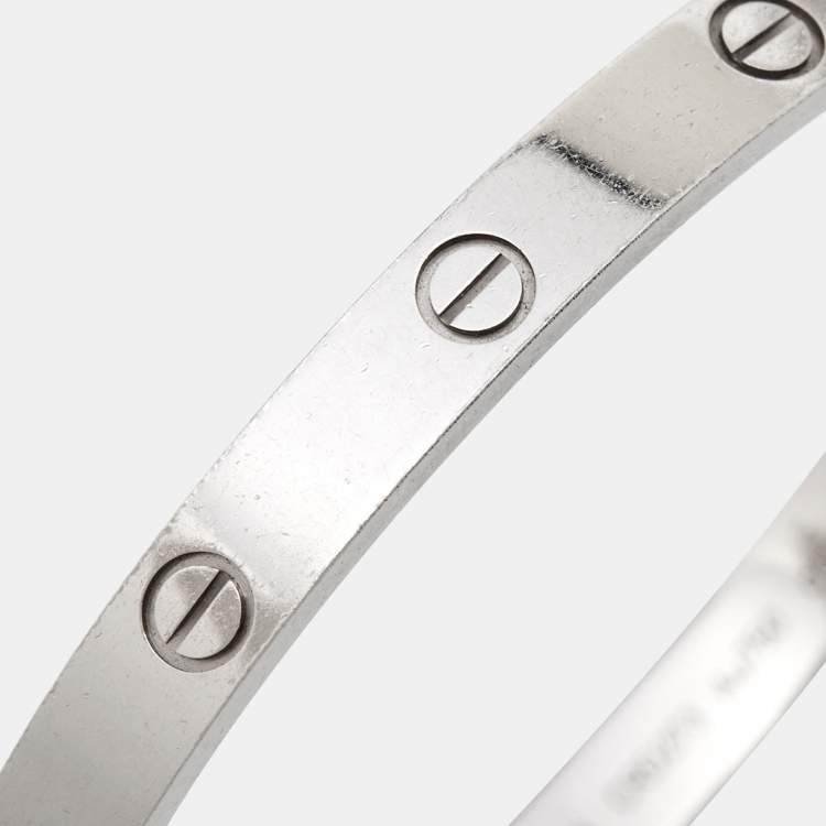 مملوكة مسبقًا Cartier Love 18k White Gold Bracelet 18
