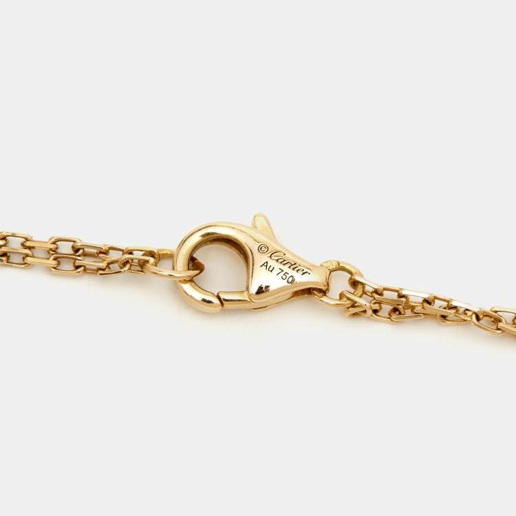 Pre Owned Cartier Love Diamond 18k Yelllow Gold Bracelet