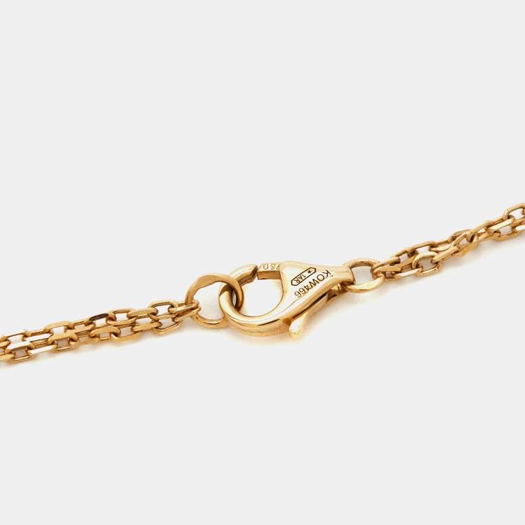 Pre Owned Cartier Love Diamond 18k Yellow Gold Necklace