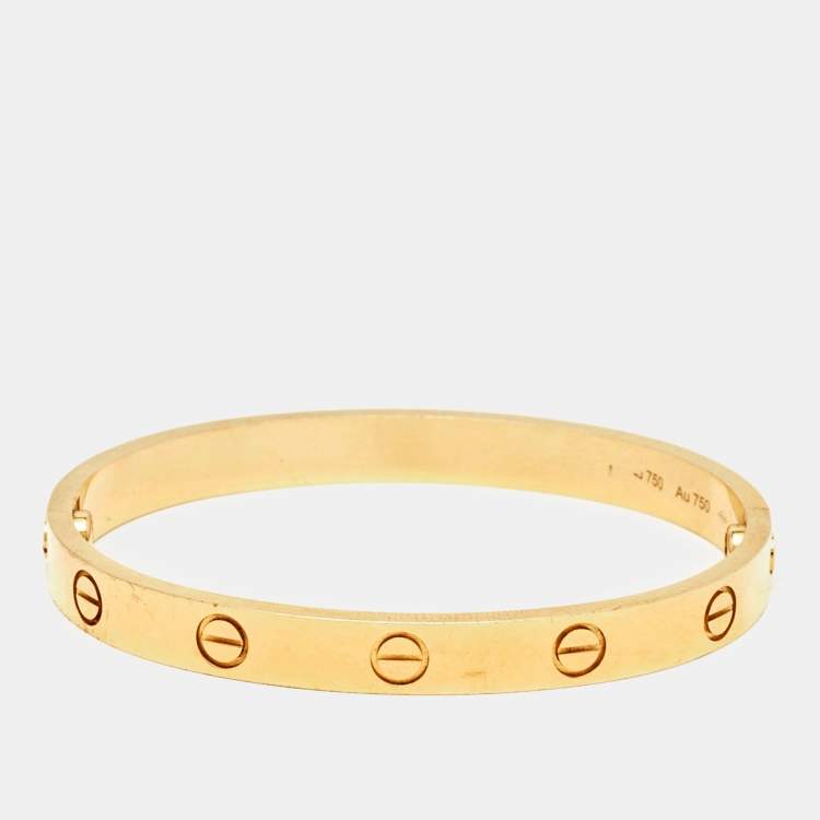 Cartier Love 18k Yellow Gold Bracelet 16 Cartier TLC