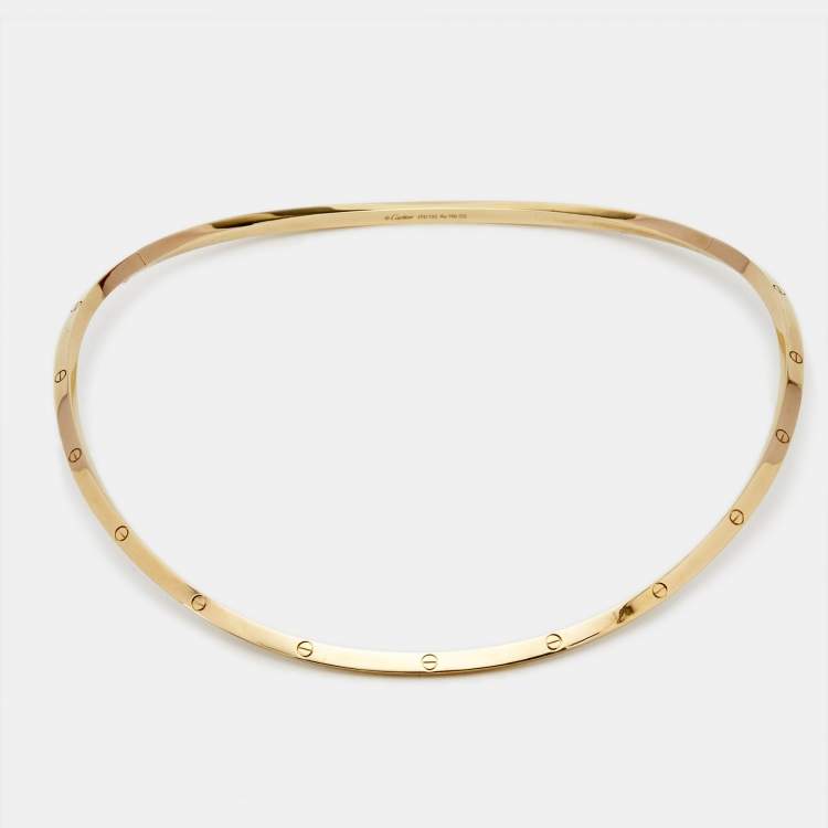 Cartier Love 18k Yellow Gold Collar Necklace Cartier | The Luxury Closet