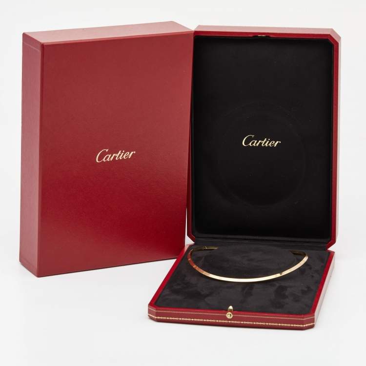 Pre Owned Cartier Love 18k Yellow Gold Collar Necklace