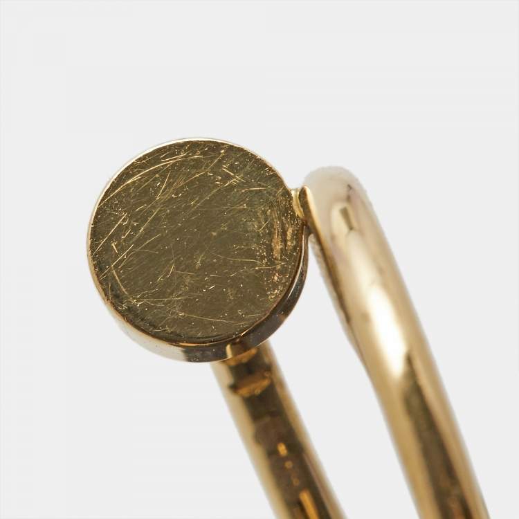 Pre Owned Cartier Juste Un Clou 18k Yellow Gold Small Model Ring Size 51