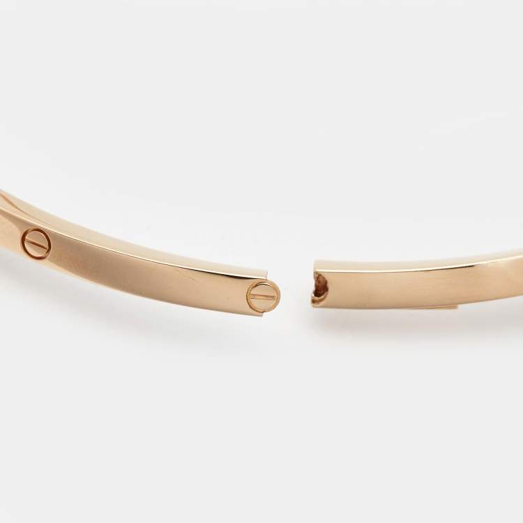 Pre Owned Cartier Love 18k Rose Gold Collar Necklace