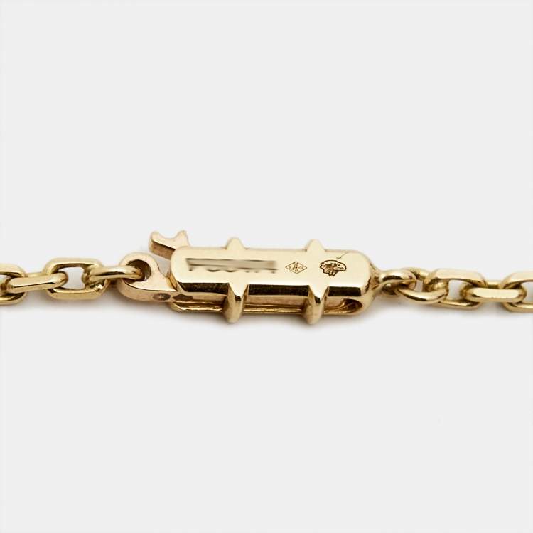 Pre Owned Cartier Panthere De Cartier Tsavorite Garnet Onyx 18k Yellow Gold Necklace