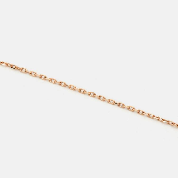 Pre Owned Cartier  D'Amour Pink Sapphire 18k Rose Gold Necklace