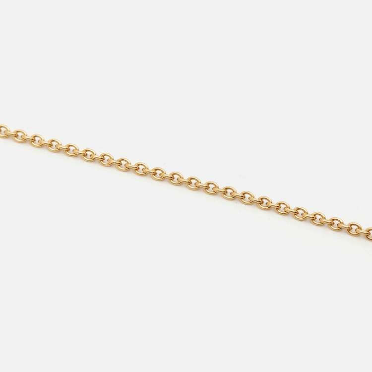 Pre Owned Cartier Trinity 18k Three Tone Gold Necklace