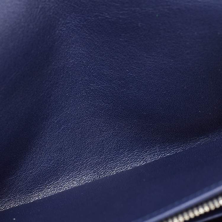 Pre Owned Cartier Plum Leather Happy Birthday French Wallet