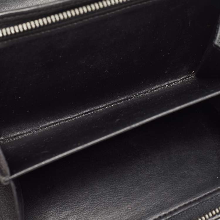 Pre Owned Cartier Black Patent Leather Happy Birthday Compact Wallet