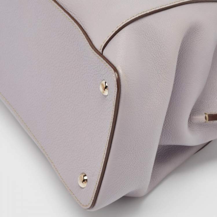 Pre Owned Cartier Mauve Leather Small C de Cartier Satchel